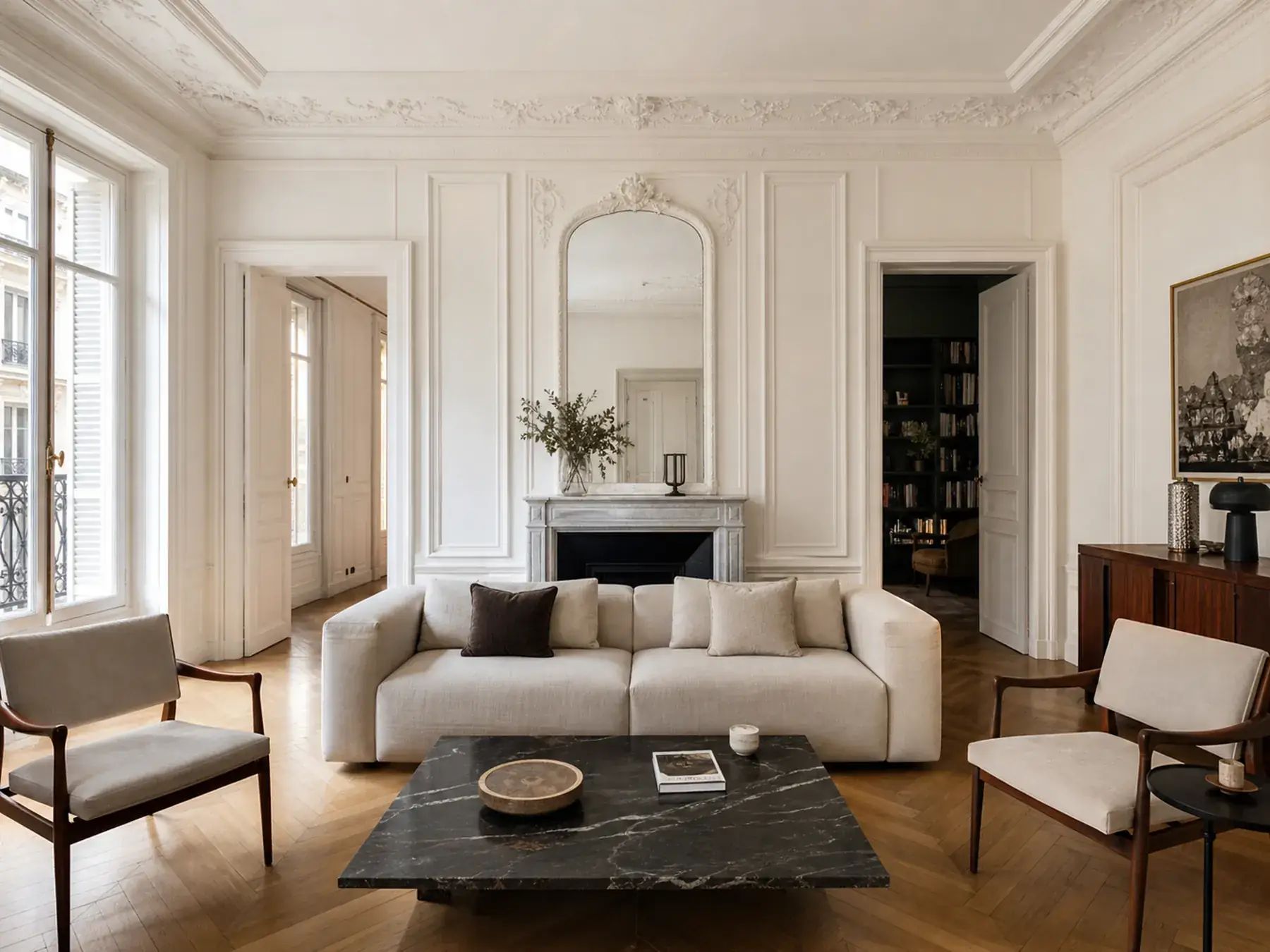 Intérieur rénové utilisé dans le site de démonstration